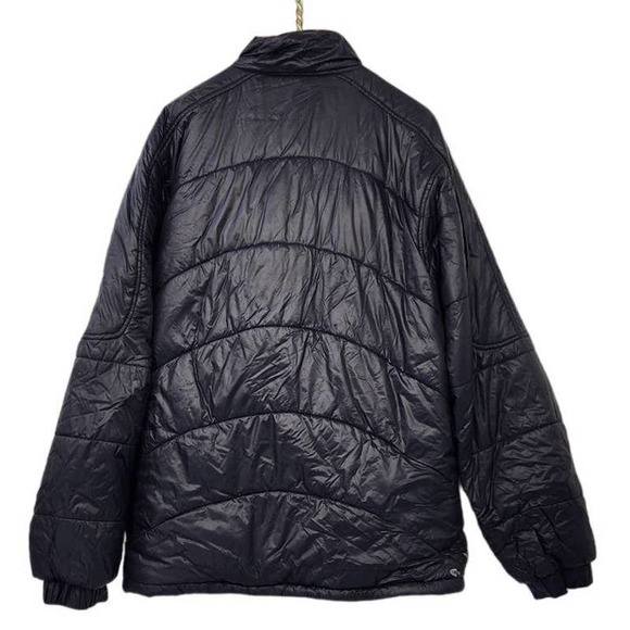 Men's Adidas 3 Stripe TS Climaproof Puffer Black On‎ Black Jacket Size XL - Picture 2 of 10